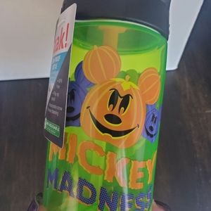 zak! Leak-proof 16 oz bottle tumbler  w/spout Halloween Mickey Mouse Madness